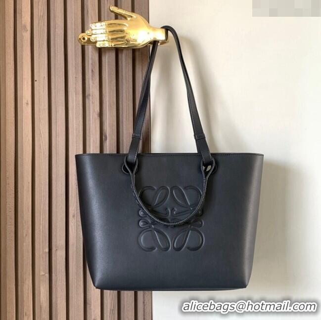 Buy Inexpensive Loewe Small Anagram Tote Bag In Classic Calfskin 9300 Black 2024