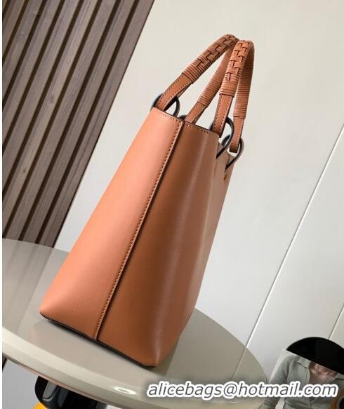 Grade Design Loewe Small Anagram Tote bag in classic calfskin 9300 Tan Brown 2024