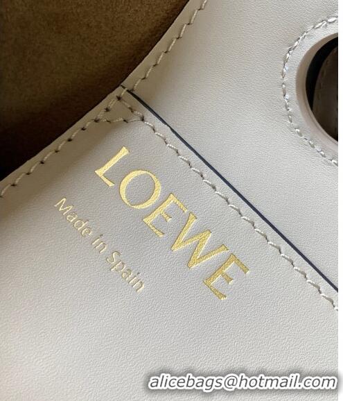 Buy Inexpensive Loewe Small Anagram Tote bag in grained calfskin 9300 White 2024