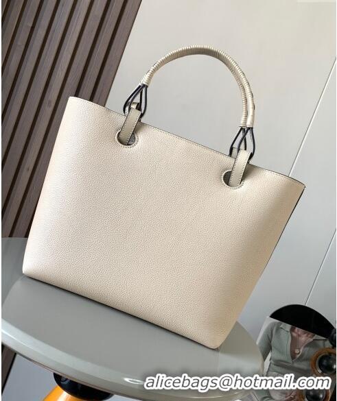 Buy Inexpensive Loewe Small Anagram Tote bag in grained calfskin 9300 White 2024