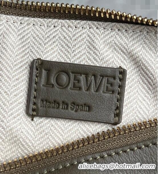 Promotional Loewe Mini Hammock Hobo bag in Classic Calfskin 262315 Khaki Green 2023