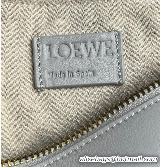 Top Quality Loewe Mini Hammock Hobo bag in Classic Calfskin 262315 Pale Grey 2023