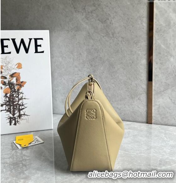 Promotional Loewe Mini Hammock Hobo bag in Classic Calfskin 262315 Clay Green 2023