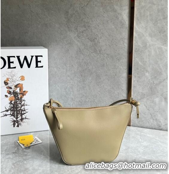 Promotional Loewe Mini Hammock Hobo bag in Classic Calfskin 262315 Clay Green 2023