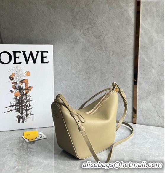 Promotional Loewe Mini Hammock Hobo bag in Classic Calfskin 262315 Clay Green 2023