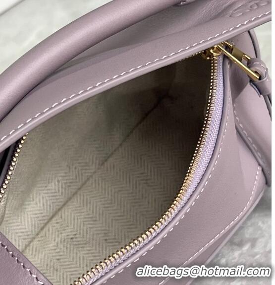 Super Quality Loewe Mini Puzzle bag in Classic Calfskin 0202 Taro Purple 2024