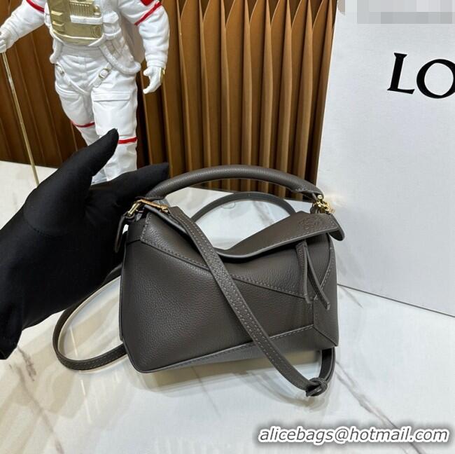 Promotional Loewe Mini Puzzle Edge bag in Smooth Calfskin 0202 Dark Grey 2024