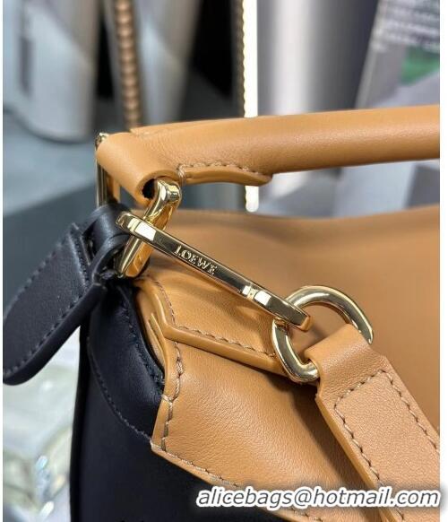 Super Quality Loewe Small Puzzle Edge bag in Classic Calfskin 0202 Brown/Black 2024