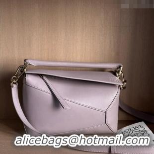 Well Crafted Loewe Small Puzzle Edge bag in Smooth Calfskin 0202 Lavender Purple 2024