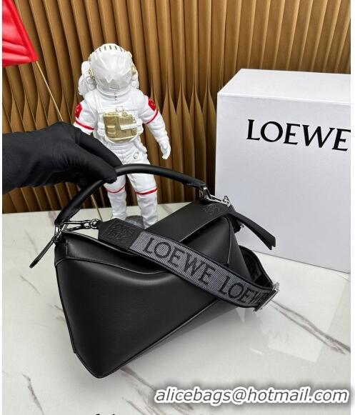 Grade Quality Loewe Small Puzzle Edge bag in Smooth Calfskin 0202 Black 2024