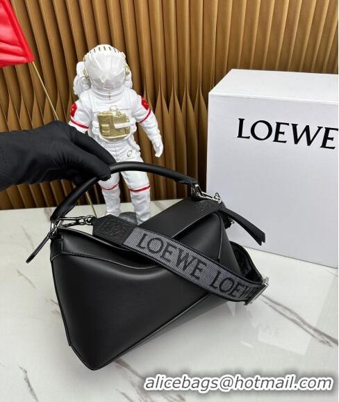 Grade Quality Loewe Small Puzzle Edge bag in Smooth Calfskin 0202 Black 2024