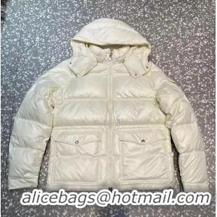 ​New Design Moncler Short Down Jacket M92027 White