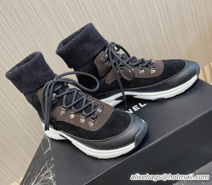 ​Reasonable Price Chanel Sock Sneakers With CC Logo CH8792 Black /Brown