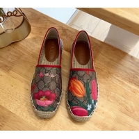 Charming Gucci GG Flora Canvas Espadrilles Flat 125105