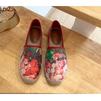 Luxury Gucci GG Flora Canvas Espadrilles Flat 125107