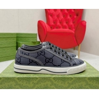 Best Product Gucci Tennis 1977 Low-top Sneakers in GG Ripstop Fabric Dark Grey 127064