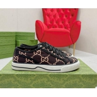 Low Price Gucci Tennis 1977 Low-top Sneakers in GG Ripstop Fabric Beige/Brown 127065