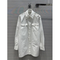 Promotional Prada Shirt Dress P11003 White 2024