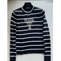 Big Discount Prada Wool Sweater P11026 Black 2023