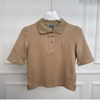 Best Price Prada Short T-shirt P112113 Khaki 2024