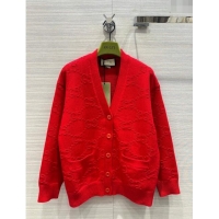 New Style Gucci Wool Cardigan G022612 Red 2024