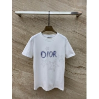 Luxury Cheap Dior Cotton T-shirt D11036 White 2024