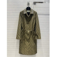 Top Quality Fendi FF Coat F022306 Brown 2024