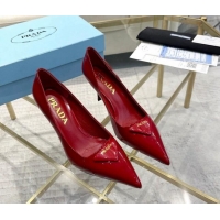 Big Discount Prada Patent leather pumps 7.5cm Red 228079