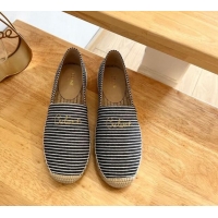 Purchase Celine Coton Canvas Espadrilles with CELINE Signature Black/White 0124127