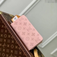 Super Quality Louis Vuitton Mahina Perforated Calf Leather Zippy Wallet M61868 Pink 2023