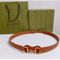 ​Top Quality Gucci Belt Width 2.5cm G41256 Brown