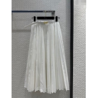 Reasonable Price Dior Skirt with Belt D030802 White 2024