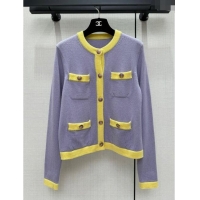 Low Price Chanel Cashmere Cardigan CH113018 Purple 2023