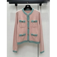 Unique Grade Chanel Cashmere Cardigan CH113019 Pink 2023