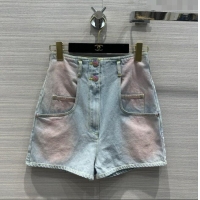 Buy New Cheap Chanel Denim Shorts CH113038 Blue 2023