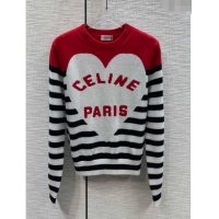 ​Grade Quality Celine Wool & Cashmere Sweater C120112 Red 2023