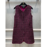 Top Design Chanel Tweed Dress CH120124 Rosy 2023