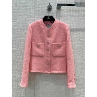 Luxury Classic Chanel Tweed Jacket CH122013 Pink 2023