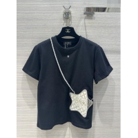 Promotional Chanel Cotton T-shirt CH122518 Black 2023