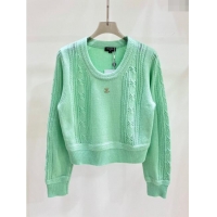 Promotional Chanel Wool Sweater CH122523 Green 2023