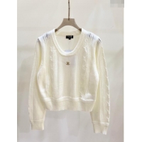 Buy Inexpensive Chanel Wool Sweater CH122524 White 2023