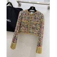 Famous Brand Chanel Short Jacket CH11016 Multicolor 2024