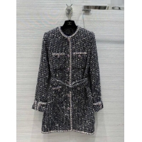 Grade Design Chanel Tweed Jacket Dress CH11038 Black 2024