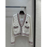 New Release Creation Chanel Knit Cardigan CH031104 White 2024