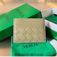 Top Quality Bottega Veneta Intrecciato Leather Credit Card Case 731956 Travertine Green 2024