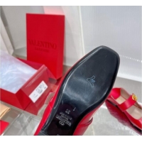 Buy Luxury Valentino VLogo Mary Janes Ballerinas Flat in Lambskin Red 0227006