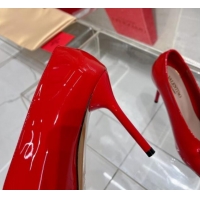 Perfect Valentino The Bold Edition VLogo Pumps 9.5cm in Patent Leather Red 0227028