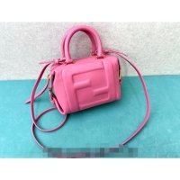 Super Quality Fendi FF Cube Mini Bag in Nappa Leather F8078 Pink 2024