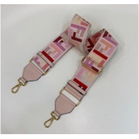 Unique Grade Fendi Strap You Canvas FF Shoulder Strap 140cm F907 Light Pink 2024