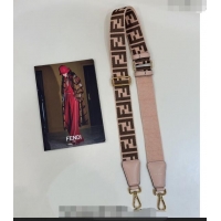 Best Price Fendi Strap You Canvas FF Shoulder Strap 4x133cm F913 Light Pink 2024